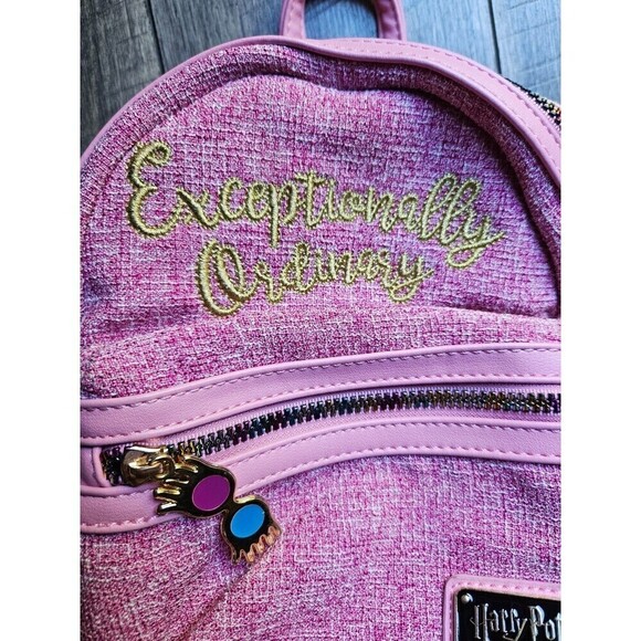 Loungefly RARE Harry Potter Luna Lovegood Pink Mini Backpack - Picture 3 of 9